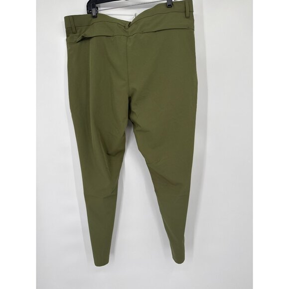 FABLETICS mens don trouser pants Green Athletic Stretch Zip Pockets Size 38x32 - Picture 5 of 5